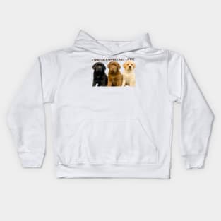 Espresso cappuccino latte cute puppy Kids Hoodie